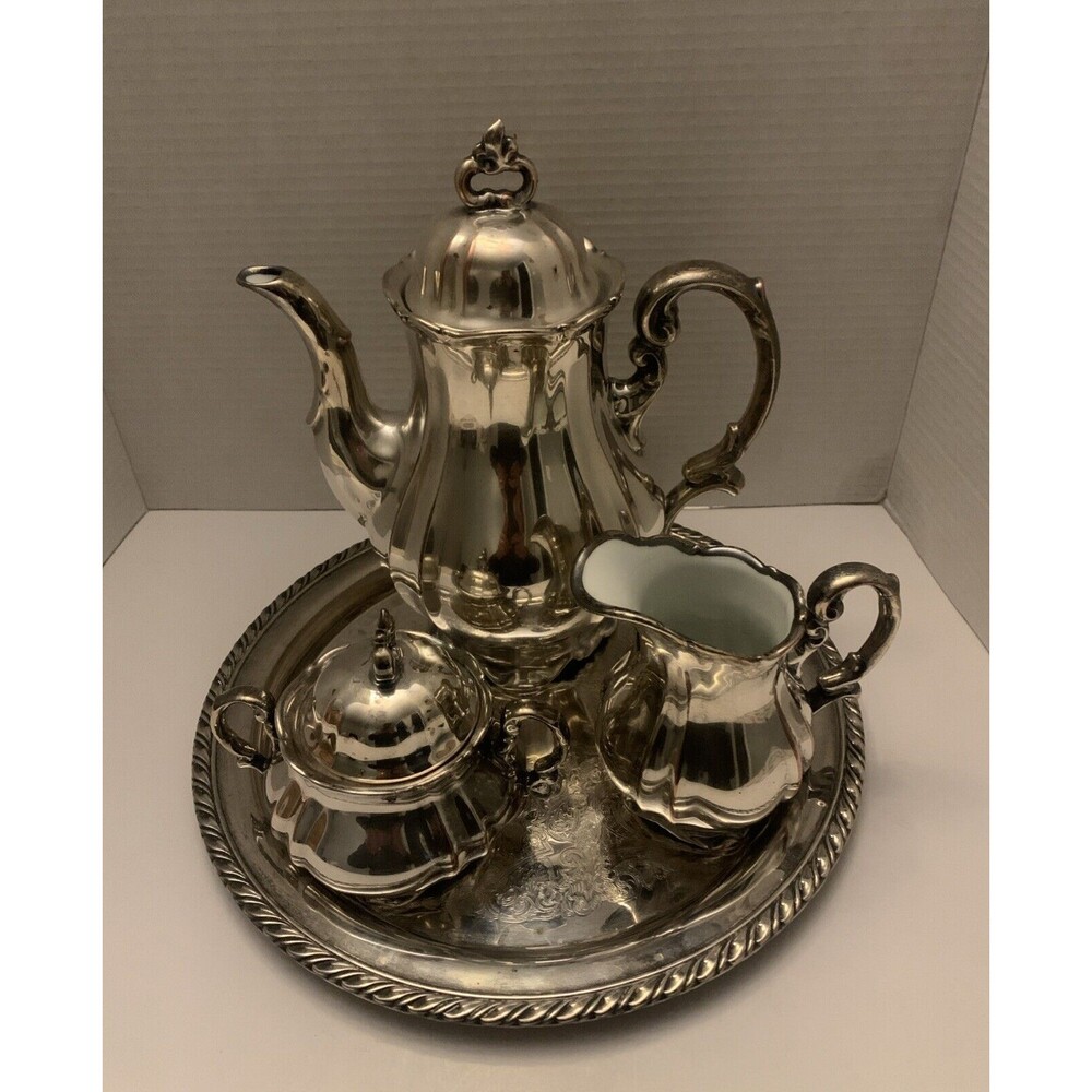Silver Plated 4Pcs Coffee/Tea Set.